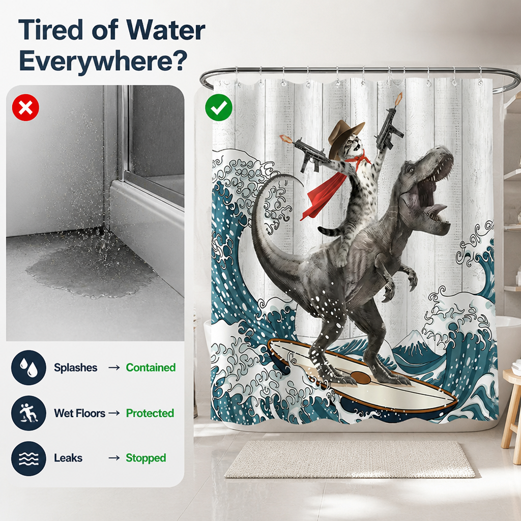 Purrasaur™ — Turn Every Shower into a Fun, Colorful Escape