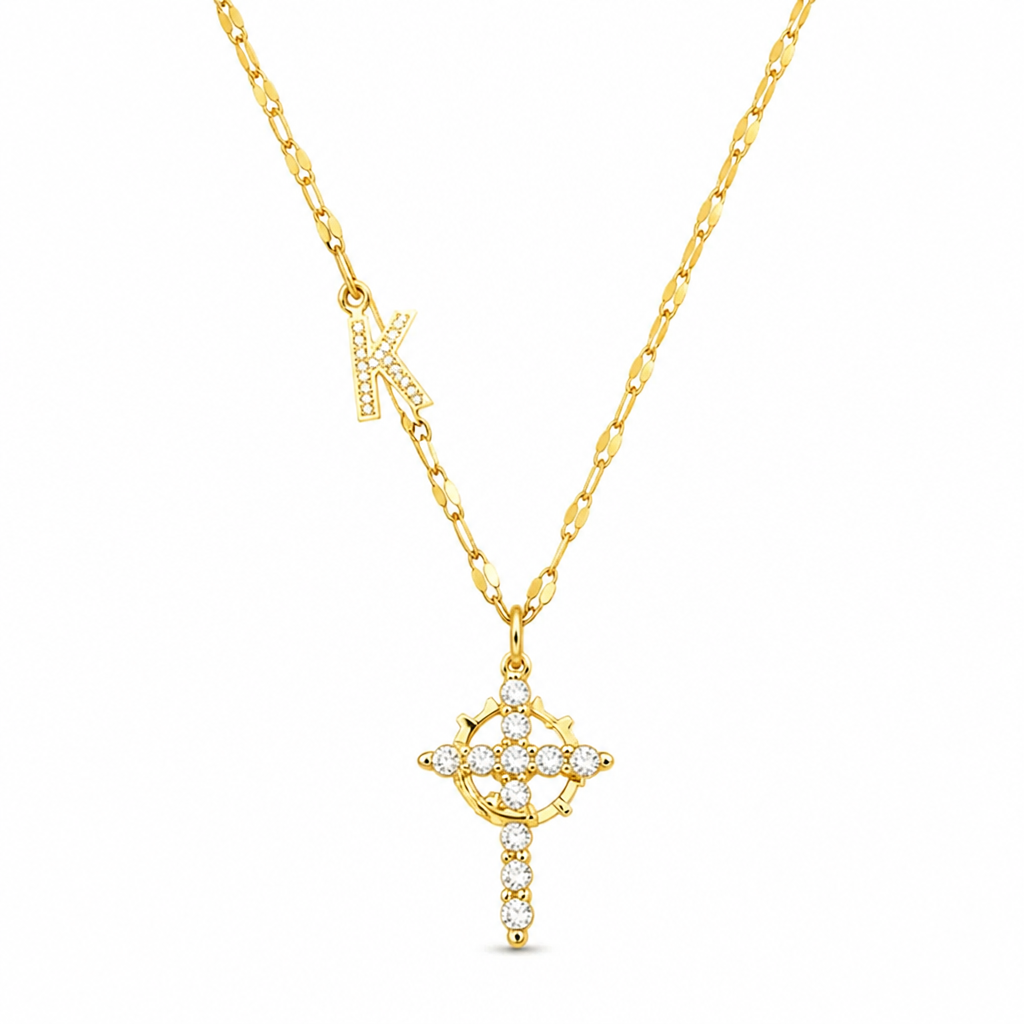 Calyvra™ Petal Chain Necklace — Own Your Glow with Personalized Elegance and Timeless Strength