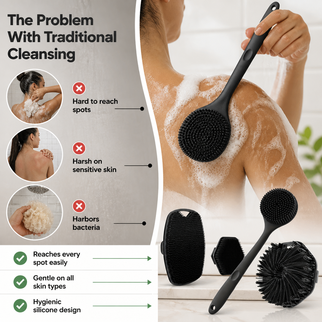 SilkSculpt™ Bath Brush Set — Reveal Silky-Smooth Skin That Feels Fresh and Confident Every Day