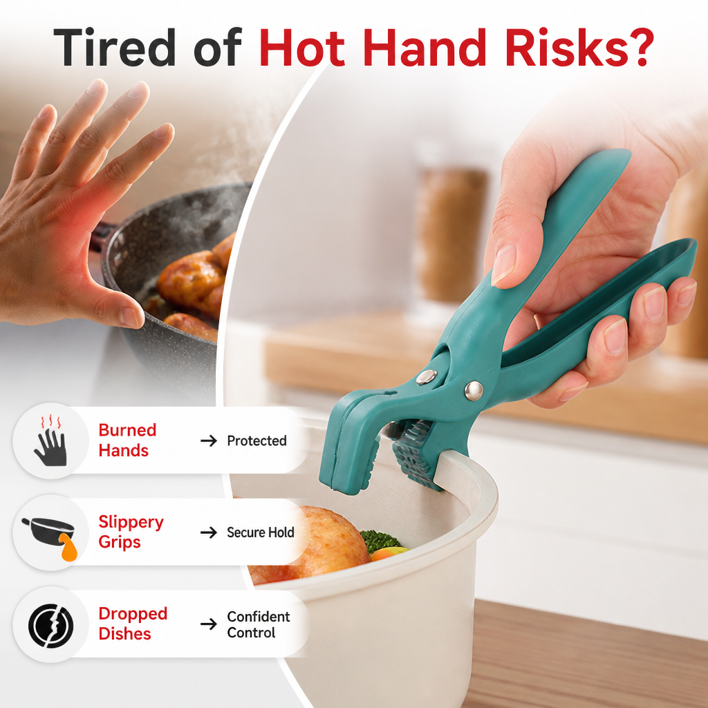SearSafe™ — Grip Hot Cookware with Unshakable Confidence and Total Comfort
