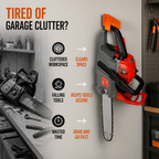 TitanGrip™ Heavy-Duty Chainsaw Hanger — Take Command of Your Garage with Rock-Solid Strength and Instant Access