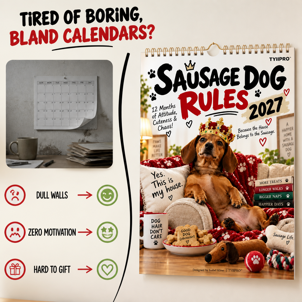 CheekiDachs™ Sarcastic Sausage Calendar — Make Every Day a Hilarious Celebration of Sass and Smiles