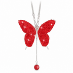LunaFlare™ Diamond Butterfly Pendant — Ignite Every Drive with Sparkling Joy and Freedom