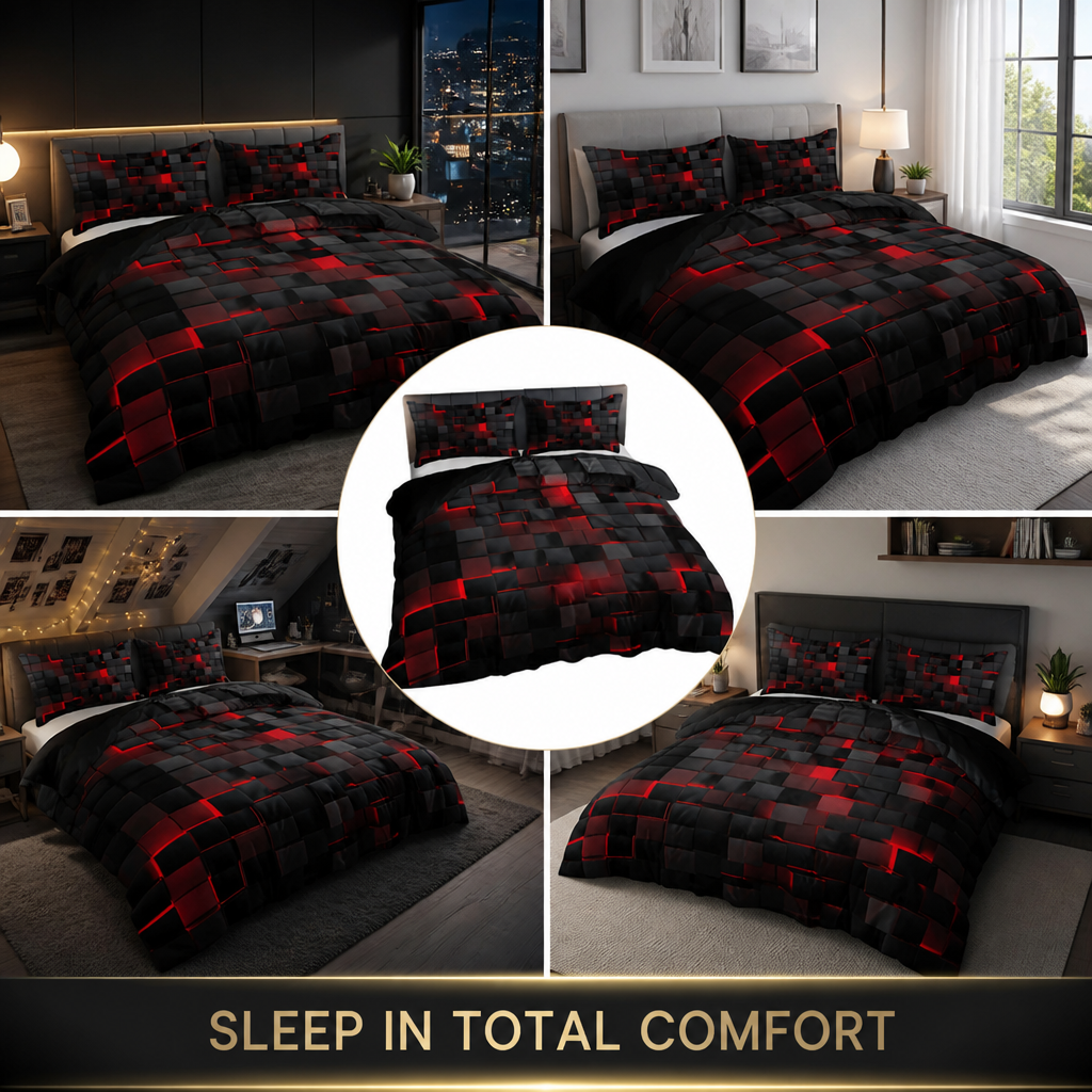 ViveLux™ 3D Gradient Cover Set — Experience Sleep Wrapped in Unmatched Softness and Vivid Color Every Night