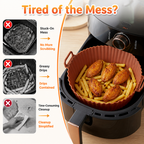 Siliskin™ Reusable Silicone Liner — Effortless Crisp Cooking with Zero Mess Every Time