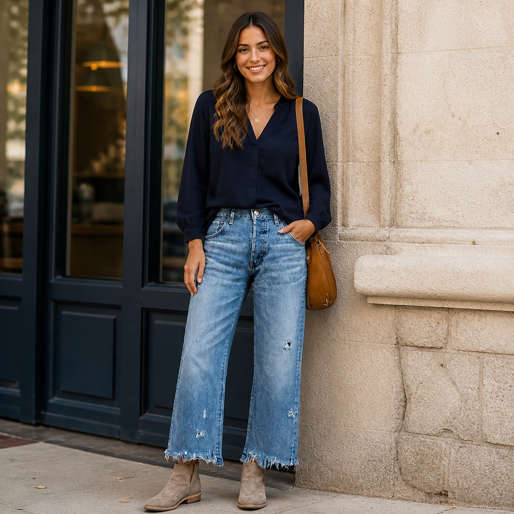 AzureCrest™ Straight Leg Denim Shorts — Own Every Moment with Effortless Edge and Unmatched Comfort