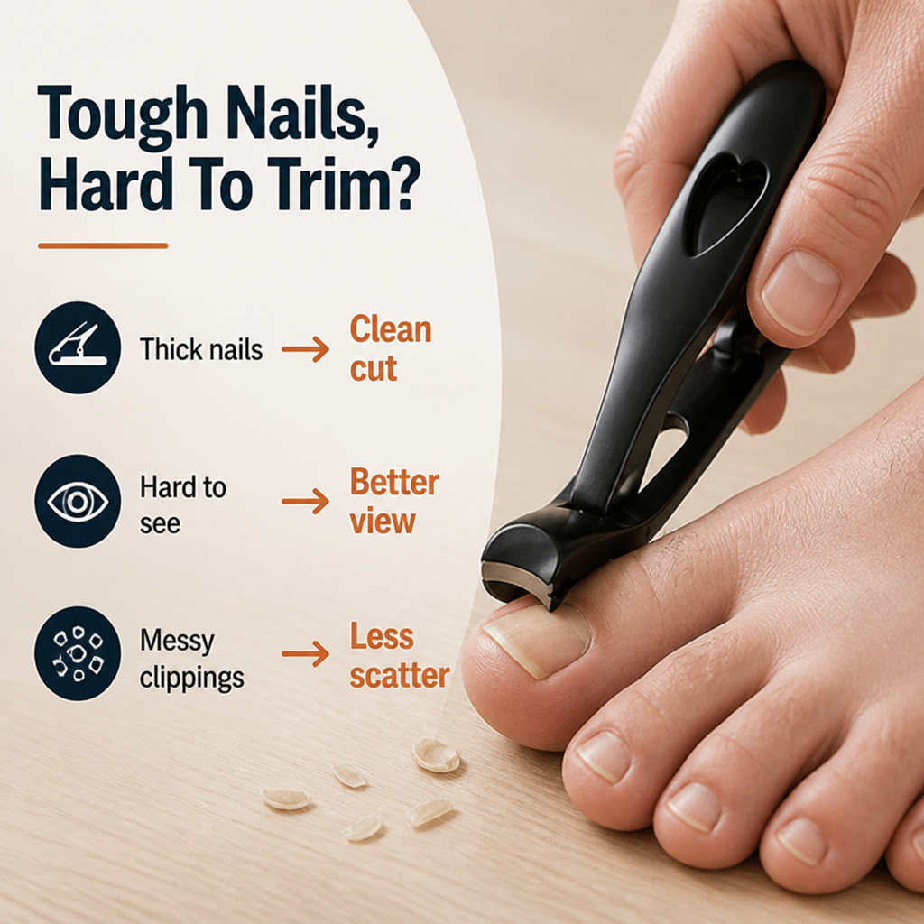 NailEasePro™ — Trim Tough Toenails With More Control and Less Strain