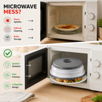 VivaShield™ 2-in-1 Collapsible Microwave Splatter Cover — Keep Your Microwave Spotless and Your Kitchen Clutter-Free Instantly