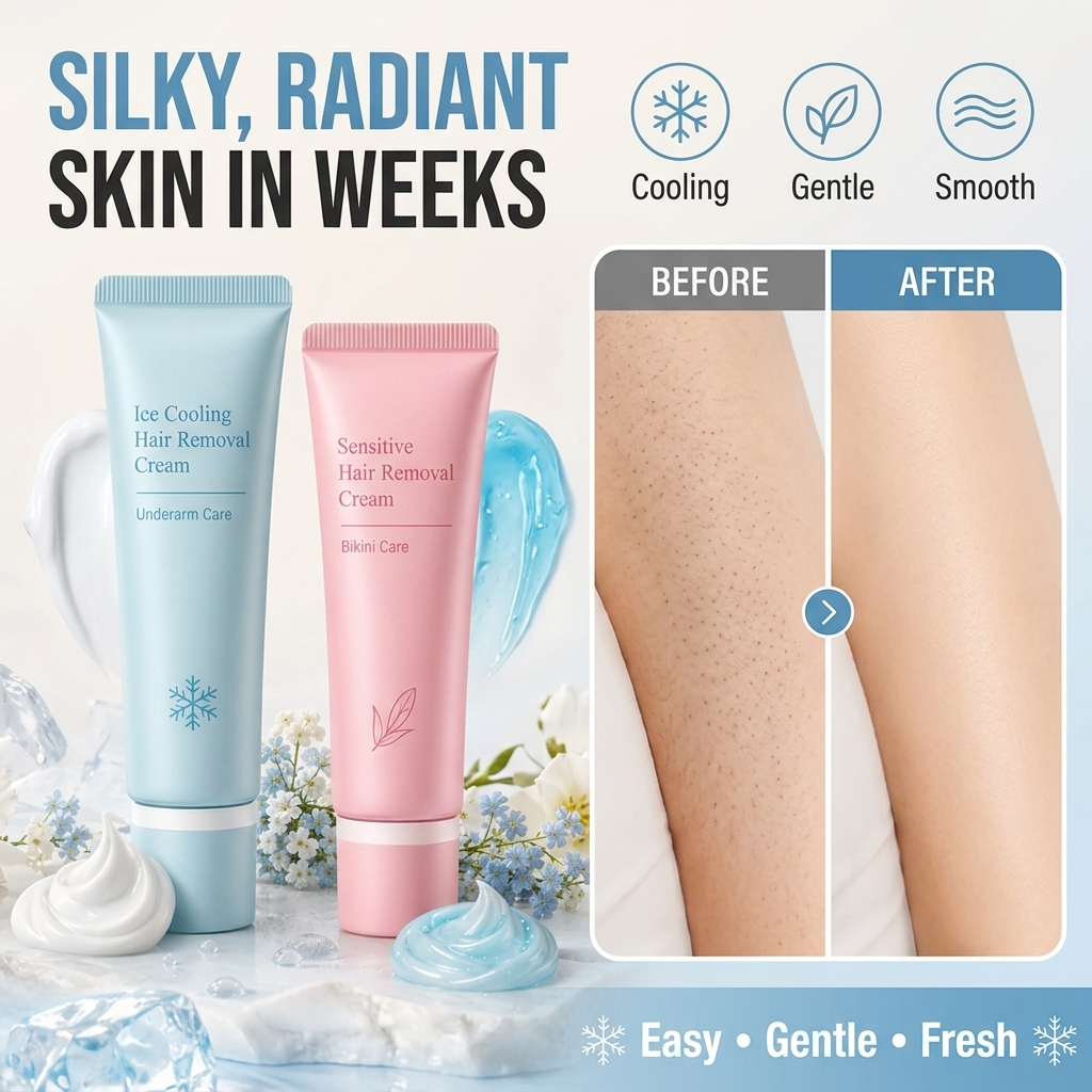 LumiVeil™ Dual Care Cream — Soothing Relief That Leaves Your Skin Silky, Radiant, and Hair-Free