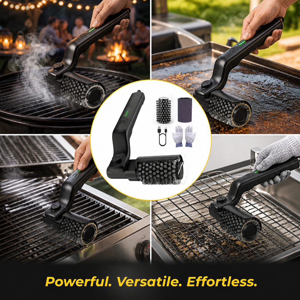 BlazeMaster™ — Effortless Grill Cleaning That Unleashes Your BBQ Power