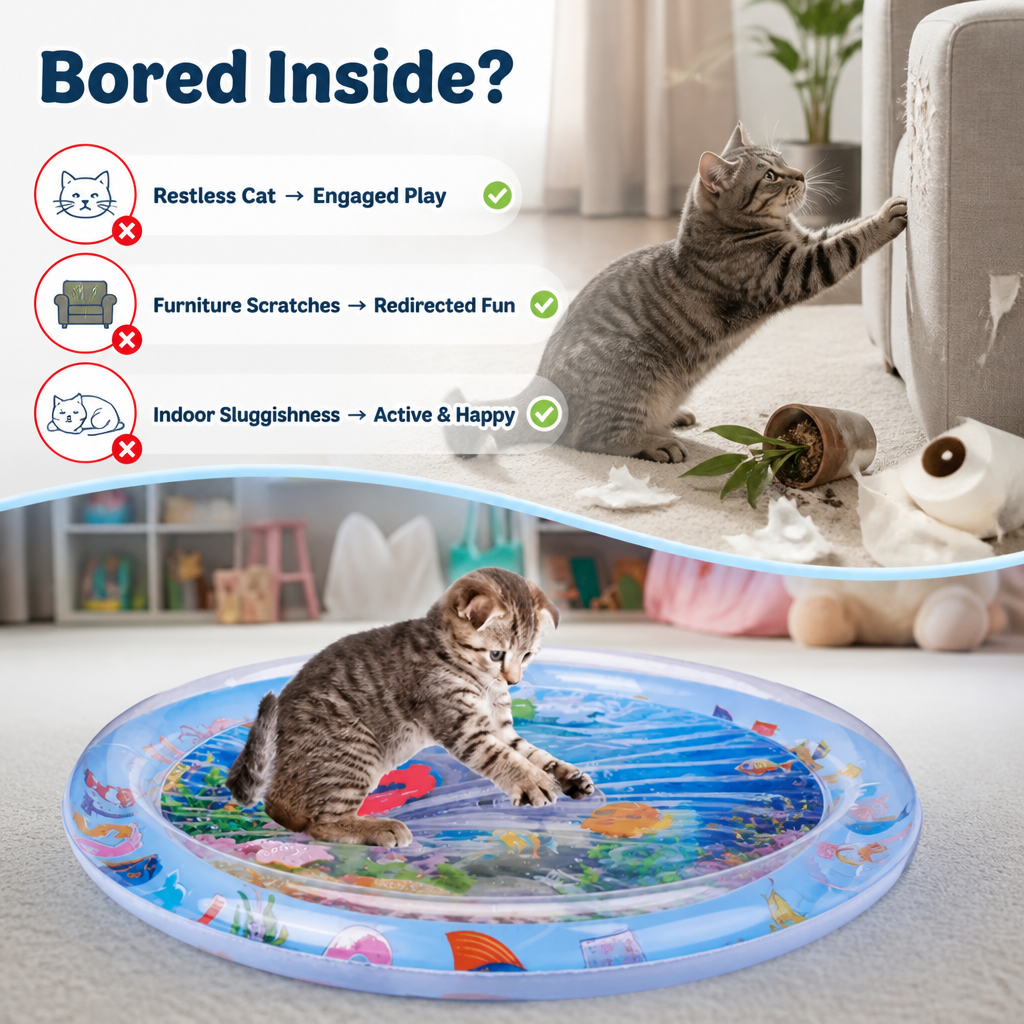 PounceRipple™ — Make Indoor Days More Playful, Then Give Your Cat a Cool Place to Unwind!