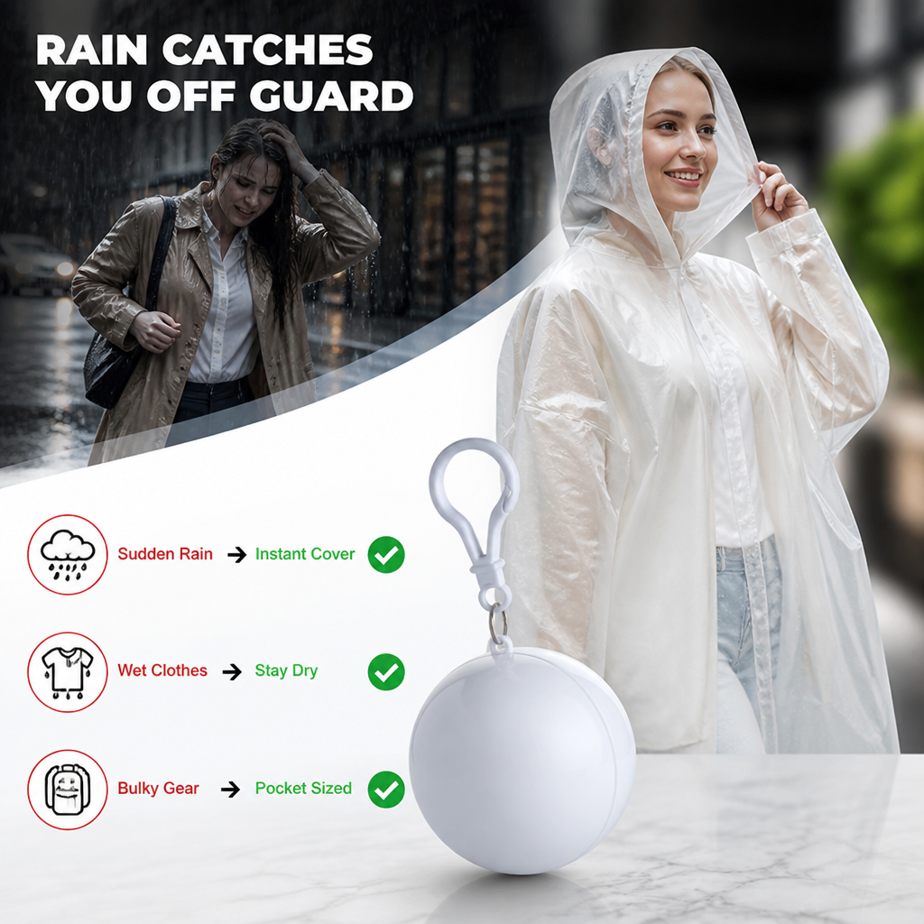 RainShell™ — Slip It On and Stay Perfectly Dry, Anywhere Life Takes You