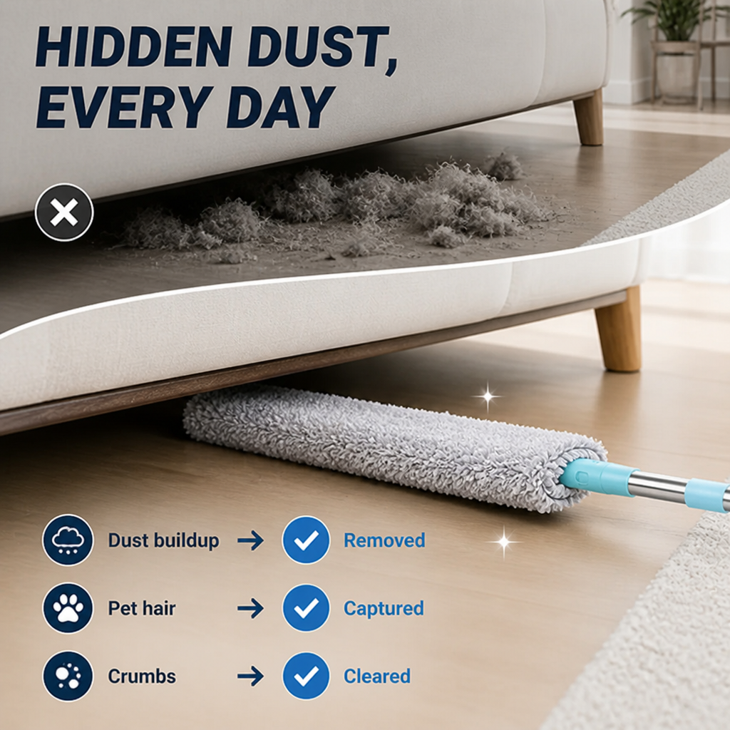 VeroSweep™ — Effortlessly Erase Dust from Every Hidden Corner