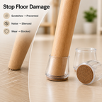 SilencioGrip™ (12pcs/pack) Chair Leg Shields — Protect Your Floors in Perfect Silence and Invisible Style