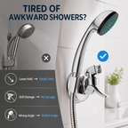 AquaGrip™ — Lock In Your Perfect Shower Angle Instantly Without Drills or Damage