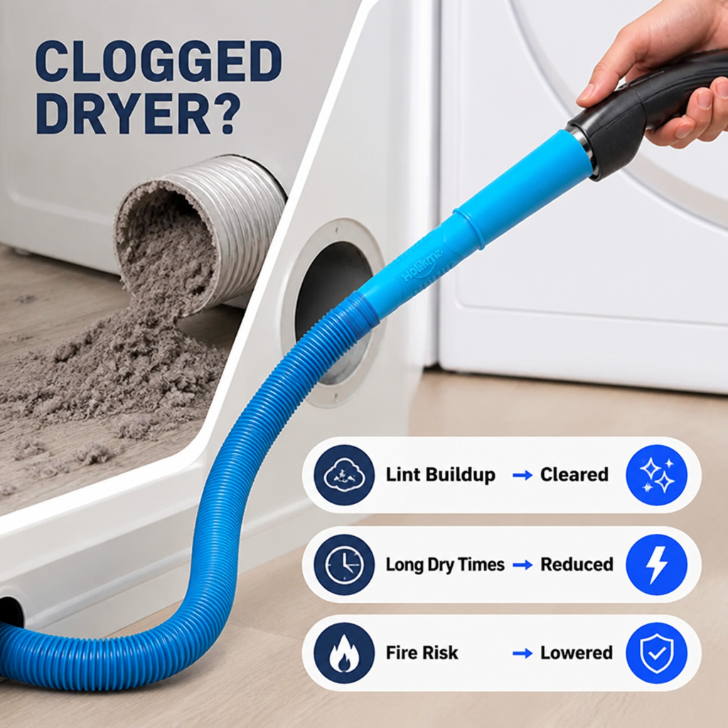 Ductivora™ — Protect Your Home and Power Up Your Dryer Instantly