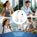 BreezeWave™ 360° Neck Fan — Stay Cool, Comfortable, and Confident All Day Long