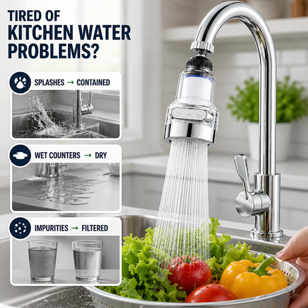 Spoutelle™ — Enjoy Crystal-Clear, Splash-Free Water That Transforms Your Kitchen Peace of Mind