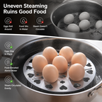 SteamSure™ Elevated Cooking Rack — Transform Every Meal into Juicy, Perfectly Steamed Perfection