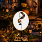 MoonlitMyst™ Solar Pumpkin Stake Light — Turn Your Yard into a Cozy, Magical Halloween Glow That Everyone Remembers