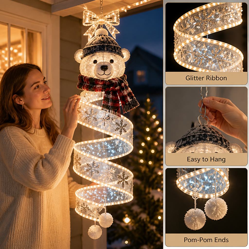 MerrySpiral™ — Give Your Entryway a Warm, Welcoming Christmas Glow