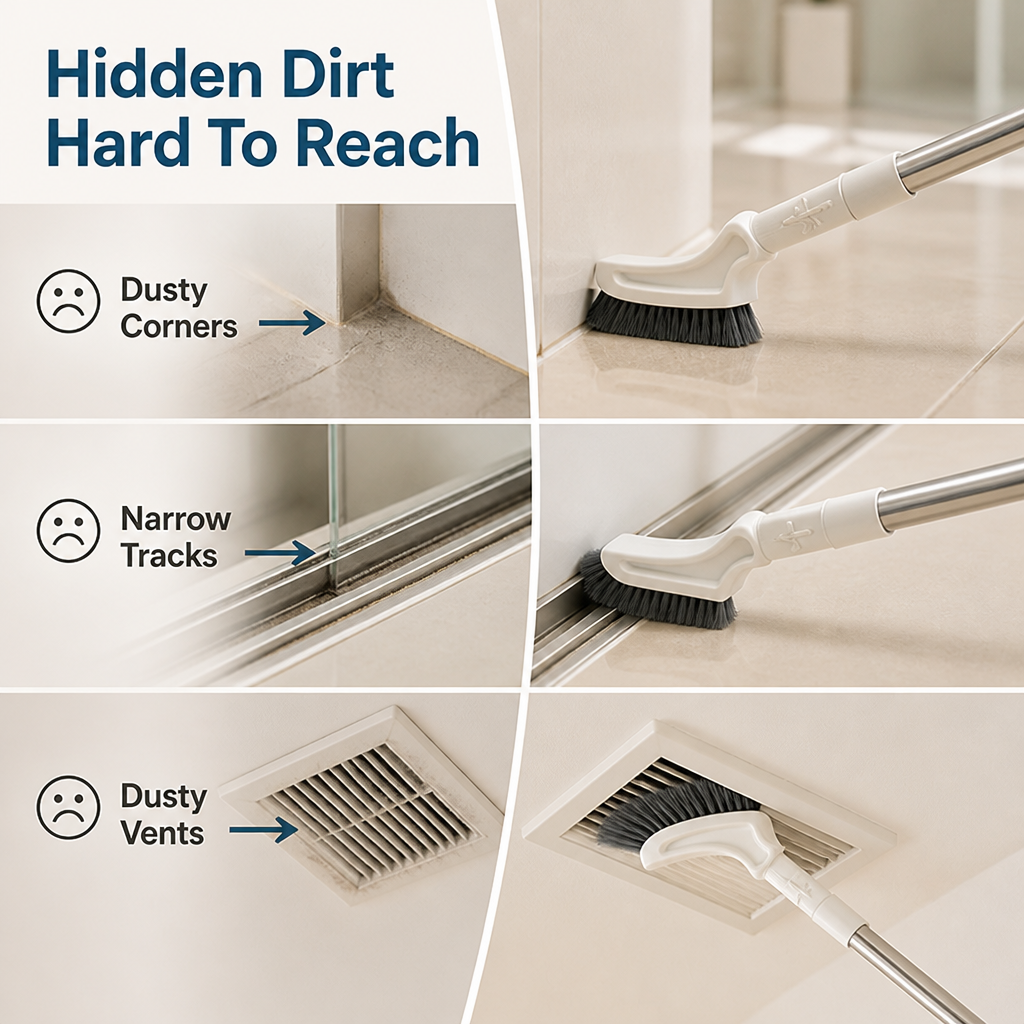 ViraSweep™ — Clean Every Nook and Cranny Without Back Pain or Strain