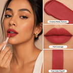 VelvetStay™ — Bold, polished lips that last all day without constant touch-ups