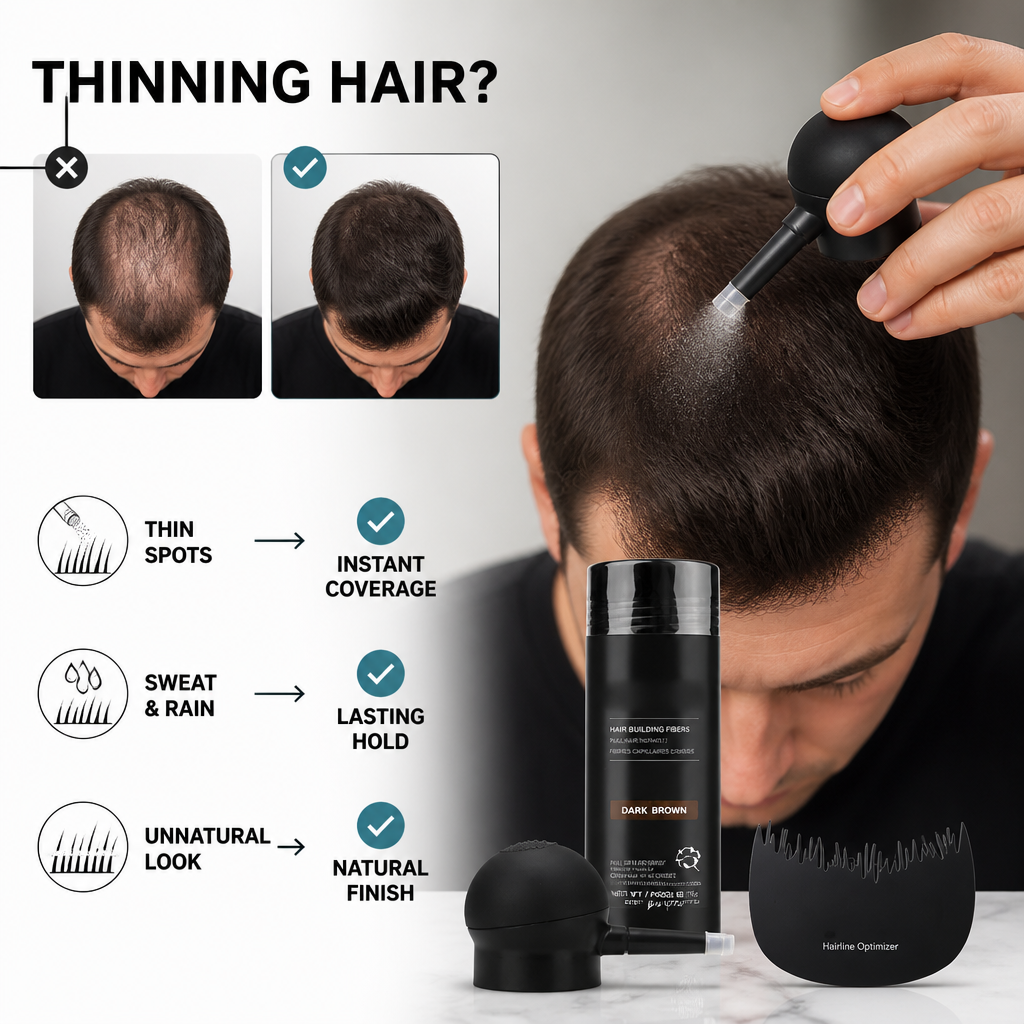 VibranceRoot™ Hair Volumizing Fibers — Instantly Reclaim Your Thick, Confident Look