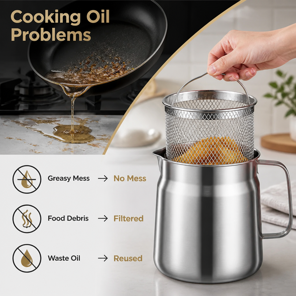 StellaPure™ — Effortless Oil Filtering for Fresher Taste and Zero Mess