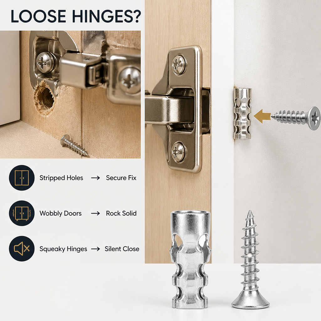 LockTightPro™ 6x14mm Short Expansion Screws — Firm Grip, Flawless Closures, Endless Confidence