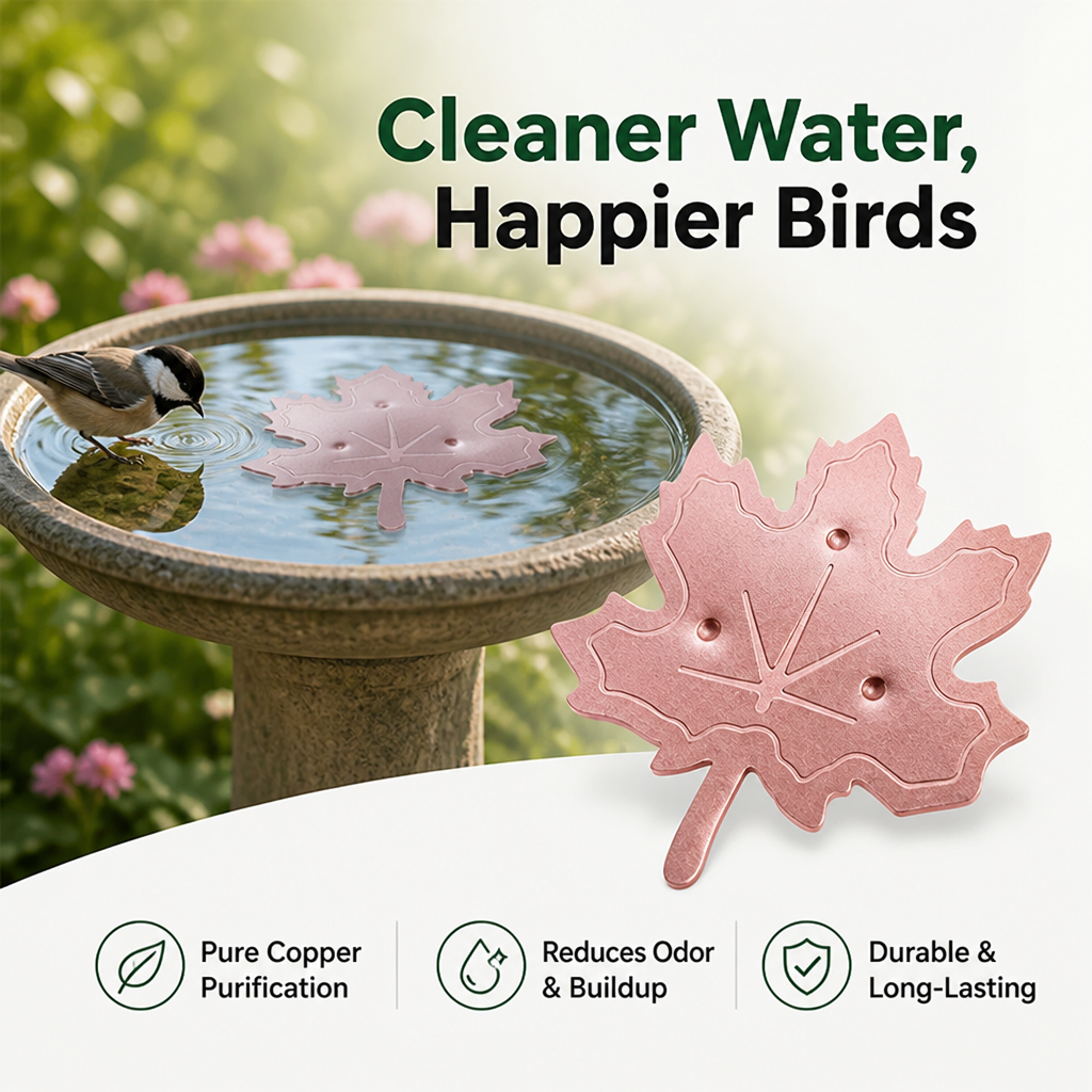 AquaLeaf™ — Keep Your Bird Bath Crystal Clear and Irresistibly Fresh Every Day