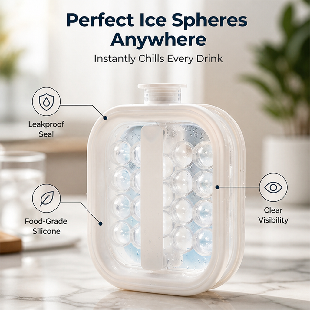 SphereChill™ — Effortless, Perfect Ice Spheres That Elevate Every Sip