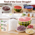 StretchKeep™ — Cover leftovers in seconds, without the lid hunt or plastic-wrap struggle