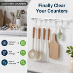 HookVanta™ No-Drill Track Hooks — Finally Clear Your Counters and Crush Clutter with Zero Effort