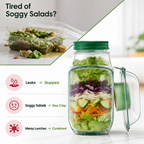 VitaSeal™ Salad Jar — Keep Every Crunch Fresh and Your Lunch Leakproof On-the-Go