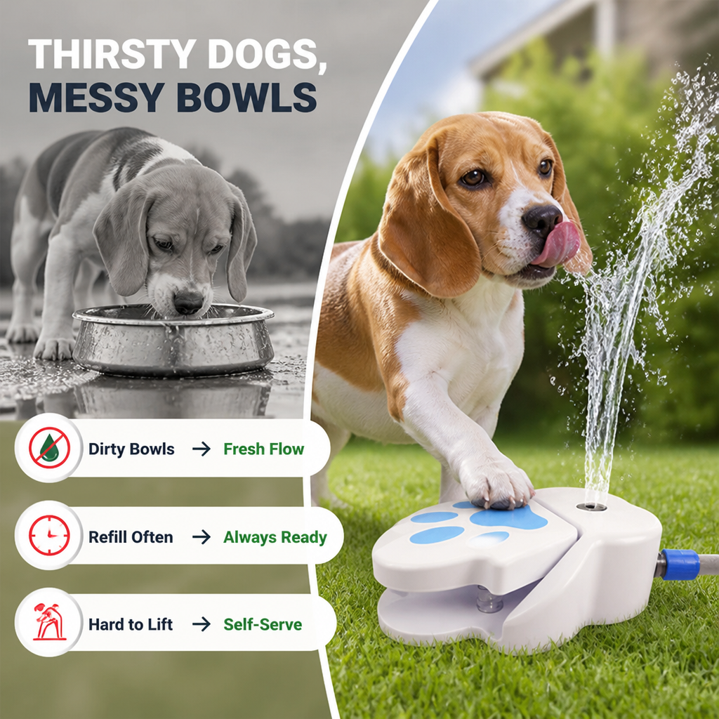 AquaPaw™ — Let Your Dog Quench Their Thirst Anytime, All on Their Own
