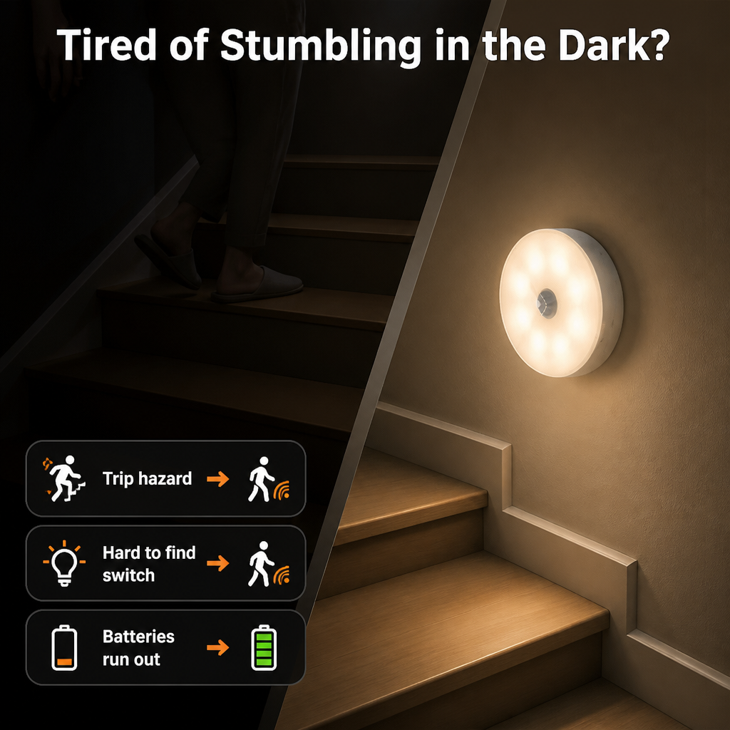 LuminaSure™ — Step Into Instant Warmth and Safety, No Hands Needed