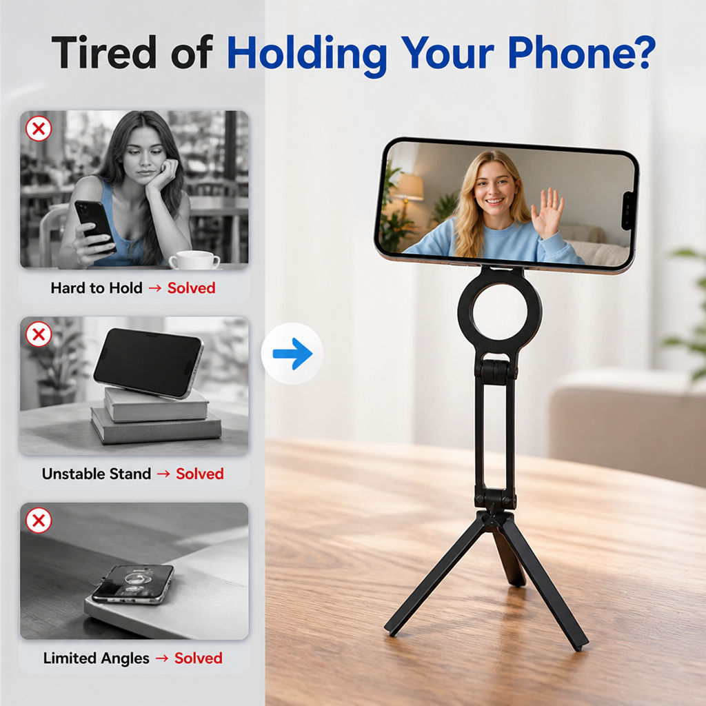 Snapvella™ — Lock Your Phone in Place and Free Your Hands Instantly