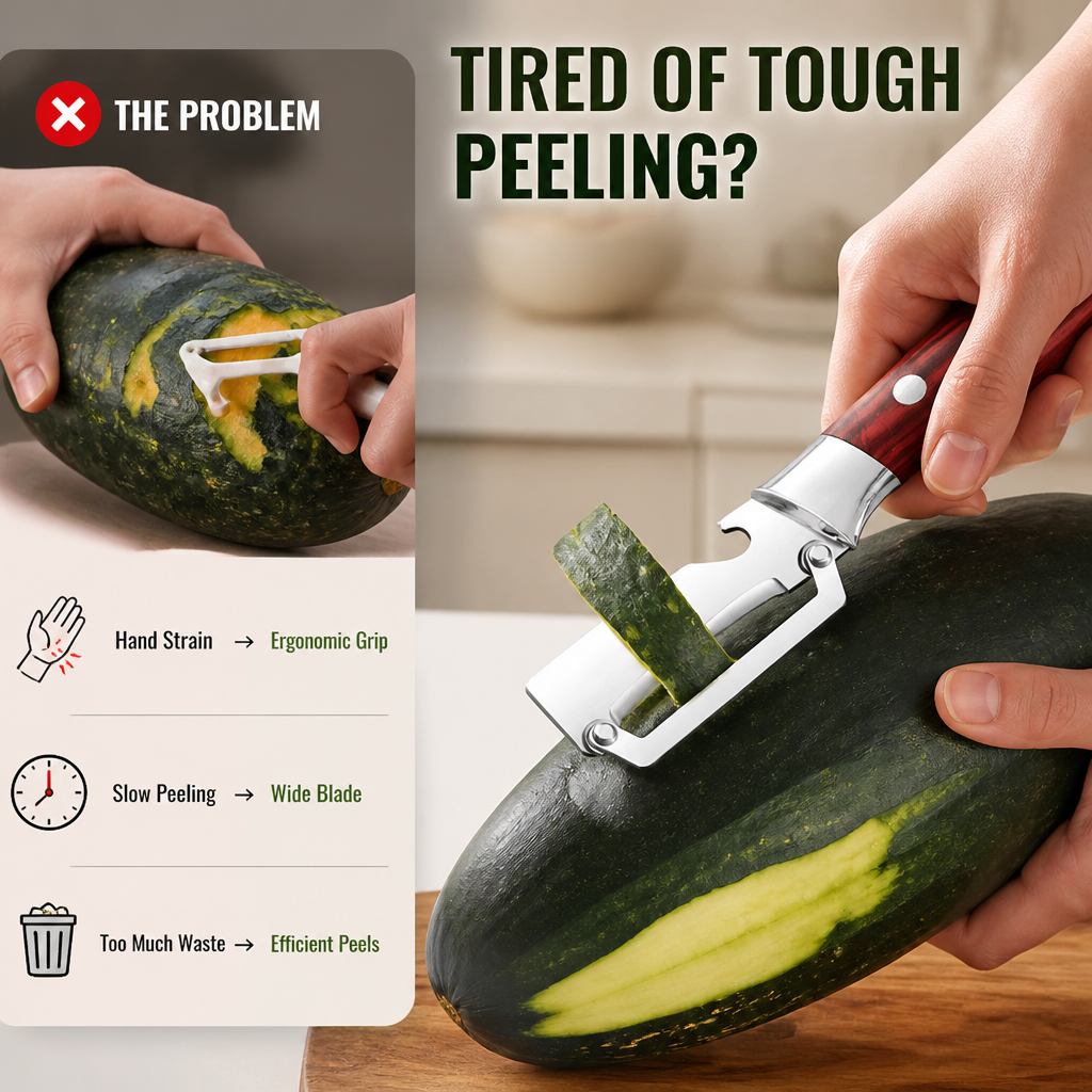 SwiftPeel™ — Slice Through Tough Skins in a Flash Without the Fuss