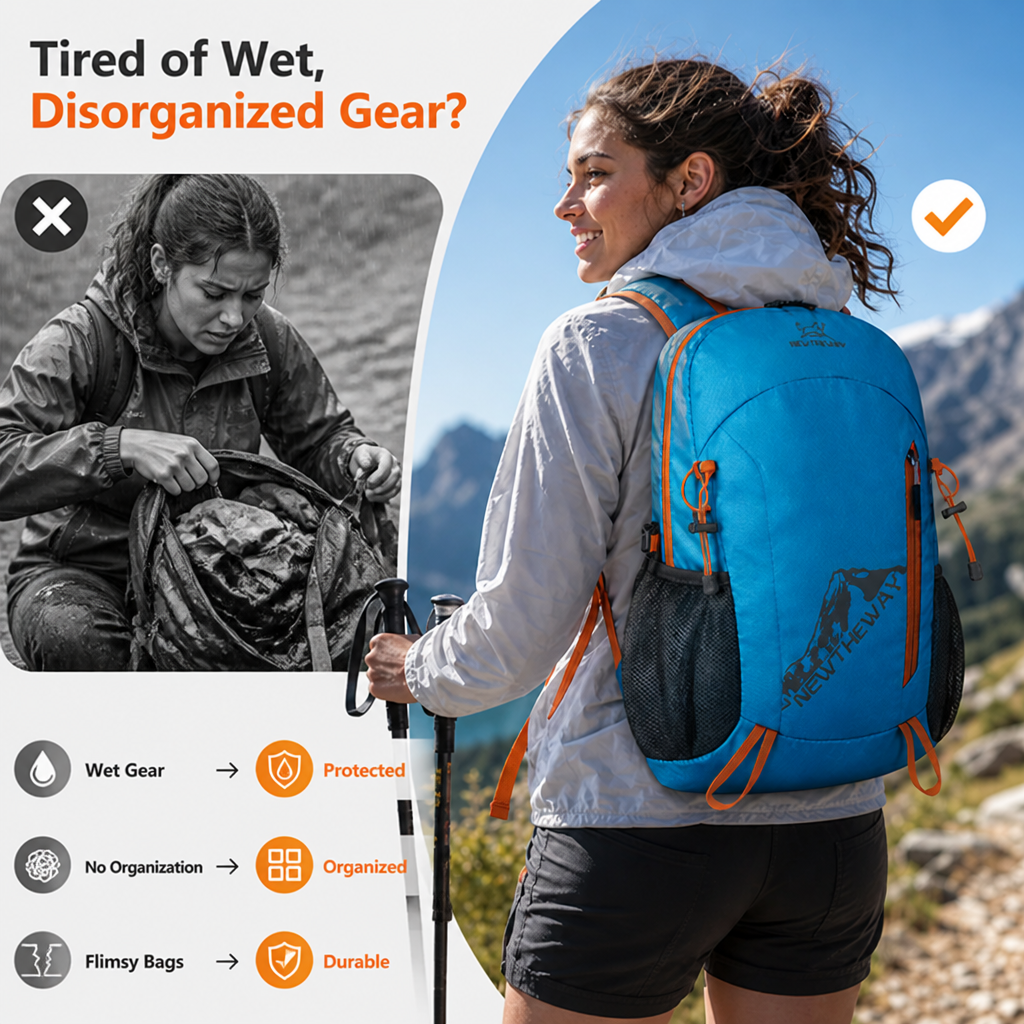 StormGuard™ Pack — Stay Dry, Organized, and Ready for Anything