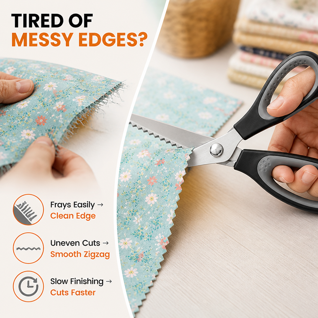 Zigzelle™ Shears — Craft Flawless Zigzag Edges That Wow Every Time