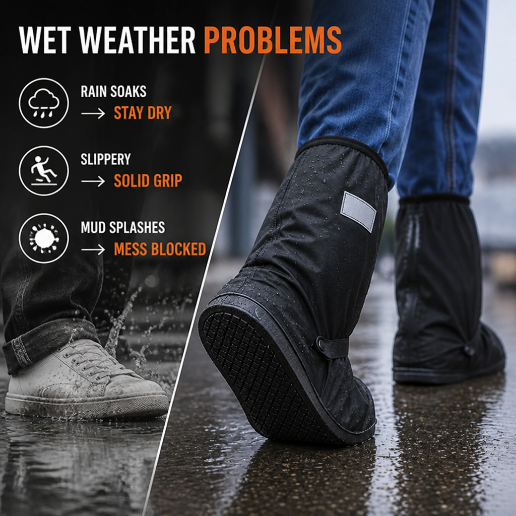 Stormelle™ Waterproof Boot Covers — Stay Dry and Confident, No Matter What the Weather Throws Your Way