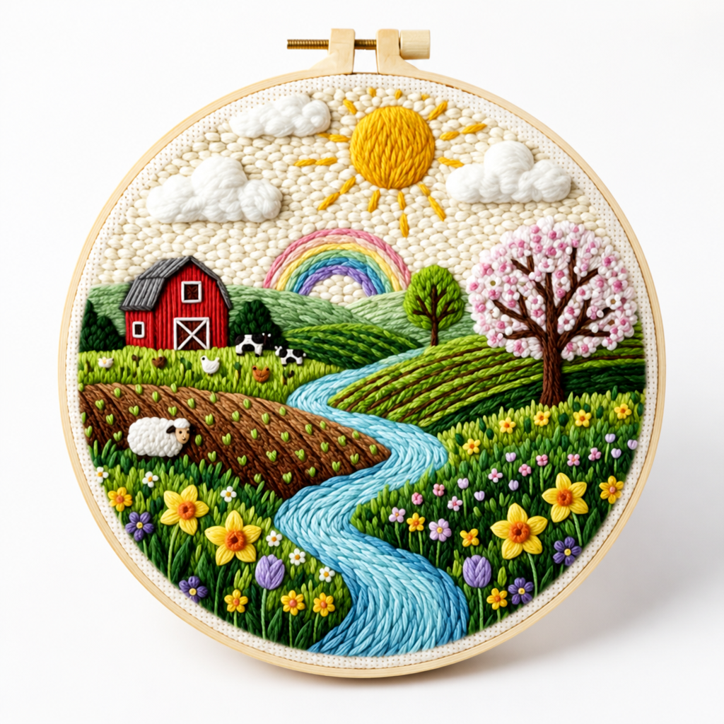 VistaThread™ Punch Needle Kit — Create Stunning Art That Warms Your Heart and Sparks Joy Instantly