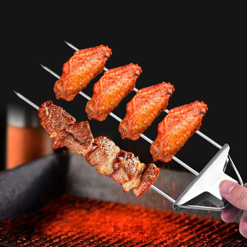 TriFlame™ Grill Skewers — Master Every BBQ With Juicy, Even-Cooked Perfection
