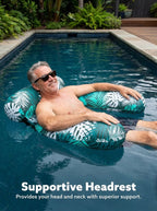 AquaSoothe™ Inflatable Pool Lounge Chair — Float Cool, Relax Upright, Shine Bright