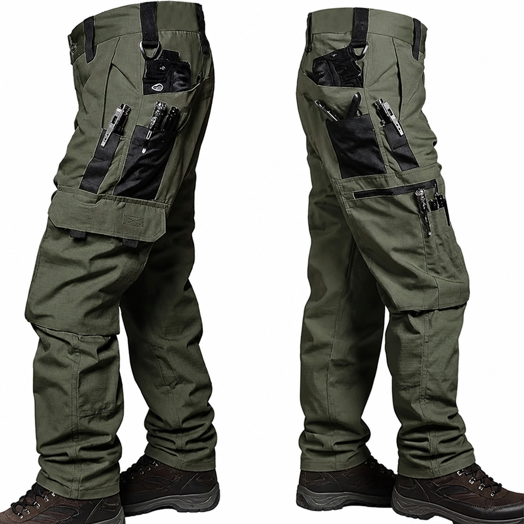 Waterproof Work & Trail Cargo Pants™ — Stay Dry, Loaded, and Unstoppable All Day Long