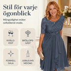 SilkAura™ Embroidered Cocktail Dress™ — Command Every Room with Effortless Elegance and Confidence