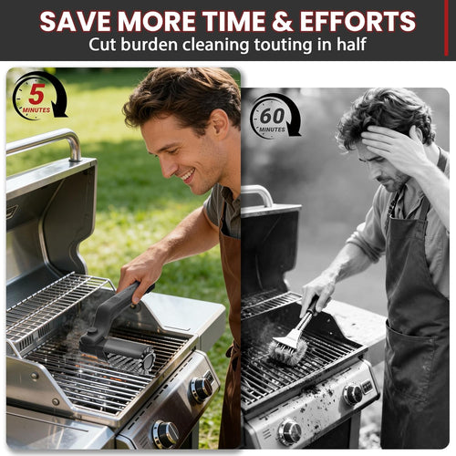 BlazeScrub™ — Clean Your Grill Effortlessly and Enjoy Every Sparkling BBQ Moment