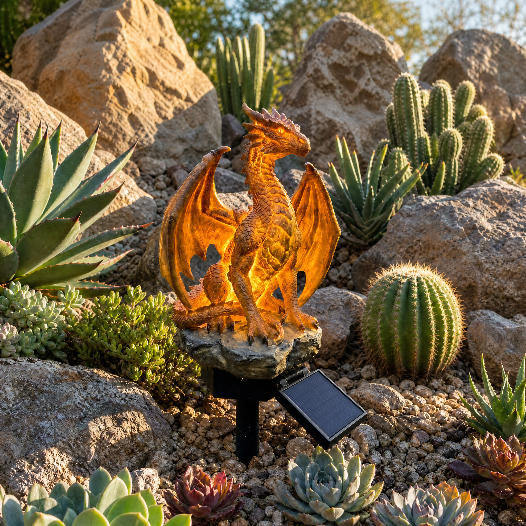 EmberWyrm™ — Ignite Your Nights with a Magical, Solar-Powered Glow