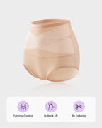 Silhoxi™ Plus-Size High-Waist Tummy Sculpting Panties — Instantly Smooth Your Waist and Own Your Confidence All Day